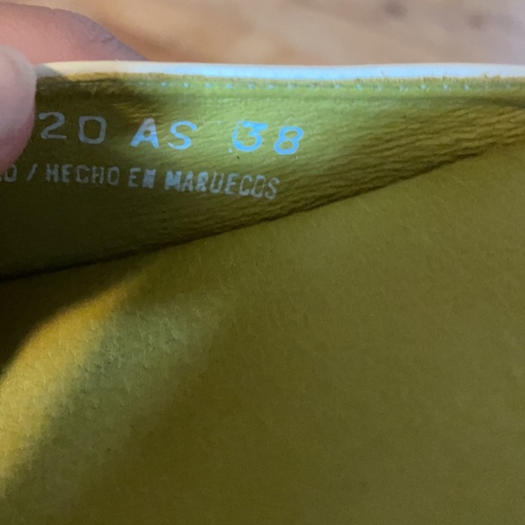 Camper White & Green Slide Heeled Sandals - Picture 7 of 7